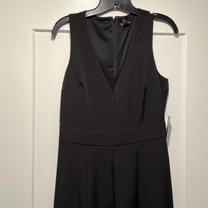 Express wide leg black romper (size 6)